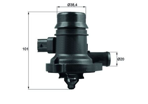KüHlmittel Thermostat 103C FüR Opel Adam M13 Astra J P10 Caravan 1.4 Ab 15->-image