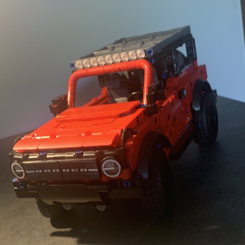 LEGO Technic Ford Bronco Red Interlocking Blocks Building Toy Set