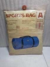 NoS - Vintage 1982 Academy Broadway Sports Bag Blue Duffle Bag Gym Bag Tote Bag