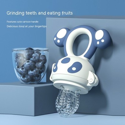 Happy Bite Baby Teether Non-staple Food Fruit Feeding Artifact Baby Pacifier Sil