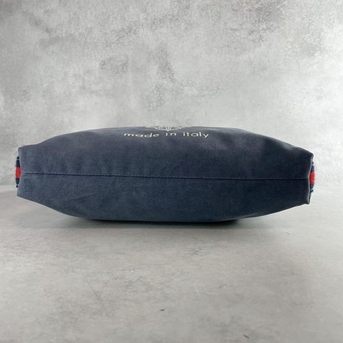 GUCCI Shoulder Bag Purse Sherry Line Canvas Leather Navy Authentic - Picture 6 of 24