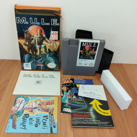Vgc BOX CIB M.U.L.E. Mule 100% complete in nintendo nes lot NICE