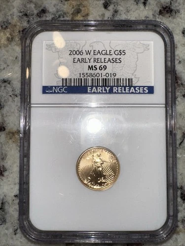 2006 W Eagle G$5 Early Release NGC MS69 Gold Eagle