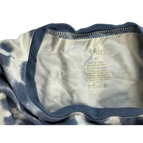 Camicia Kyte bambino bambù blu tasca strappata 4T top allergenico super morbida - Foto 2 di 4