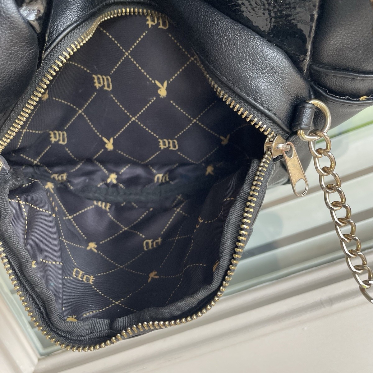 Playboy Black & Gold Bunny Mini Backpack Leather Mini Backpack: Captivating Women main image 3