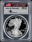 2000-P $1 American Silver Eagle PCGS PR70DCAM - John M. Mercanti Signature