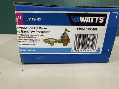 #ad #ad Watts B911S M3 1 2 in Manual Combination Fill Valve Backflow Preventer Water $119.99