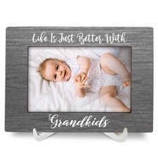 Grandkids 4x6 Picture Frames, Grandparents Gifts Black Wood Photo Frame, New ...