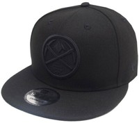 New Era Denver Nuggets Black On Black Nba Snapback Cap 9Fifty Osfa Limited