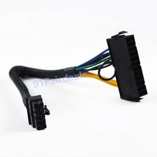 18AWG ATX 24P to Lenovo 10P 24pin to 10pin PSU Power Adapter Cable Ship@sameday