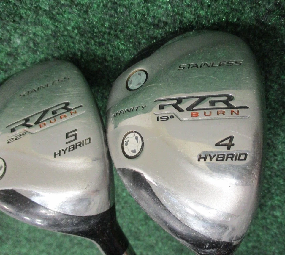 Palos de golf híbridos Affinity RZR Burn acero inoxidable 4-5 19* 22* diestro regular grafito Foto 3 de 4