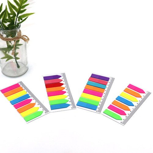 Shaped Page Marker Colorful Index Tabs Fluorescent Sticky P2G4 - Picture 6 of 9