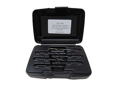 Norseman 21330 6 Piece Super Premium Black and Gold Combo Drill and Tap Set