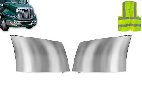 Bumper End Corners Chrome Trim Left & Right International Prostar 2008-2015 - Bild 2 von 7