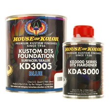 House Of Kolor Kd3005 Blue Color Dts Surfacersealer Whardener Quart Kit