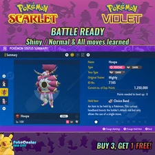 HOOPA UNBOUND ⚡ POKEMON SCARLET VIOLET ⚡ NORMAL ⚡ 6IV BATTLE READY VGC 23 ⚡