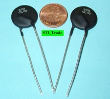 2X STM CL-40 (GE) 6A 5 Ohm Amphenol  ICL Thermistor, SG450, Ametherm SL15 5R006