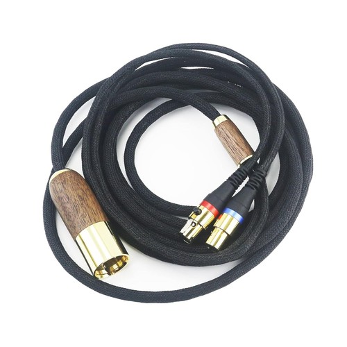 HansnBy 4-pin XLR Balanced Male 6N OCC Copper Silver Plated Cord 4-pin XLR - Picture 5 of 7
