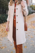 Pristine J Crew Lady Day Topcoat In Italian Double-cloth Wool Blend 0p