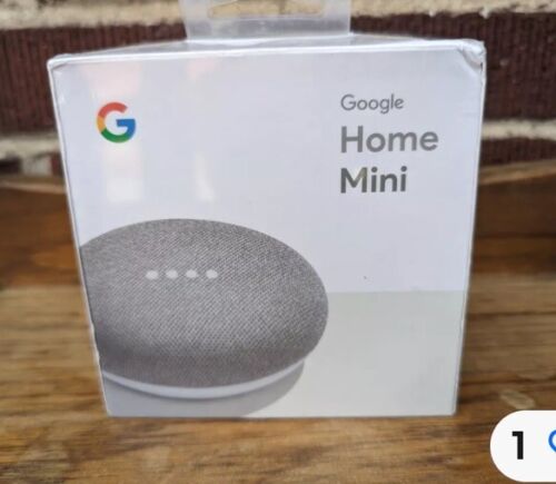 Google Home Mini Smart Speaker w Google Assistant Charcoal New Sealed Box - Picture 1 of 7