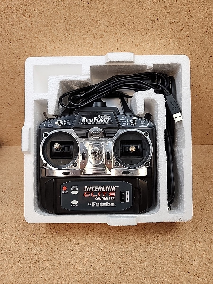 Manette InterLink Elite Pour Simulateur RealFlight G4 G5 – Futaba / Great Planes