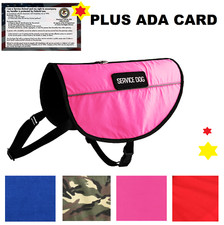 Service Dog Vest Harness Canine Light Weight Reflective Adjustable XXS - XL Size