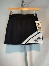 NWT Pizzazz Girls Black SuperNova Uniform Shell Skirt Youth Adult Sizes G48 