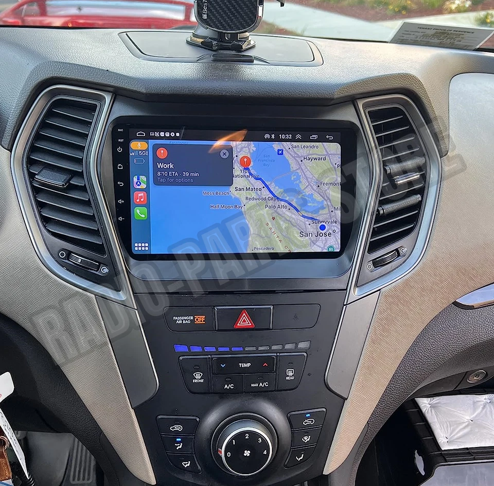 Radio estéreo GPS Android 13 para Hyundai Santa IX45 FE 2013-2018 Carplay Foto 4 de 4