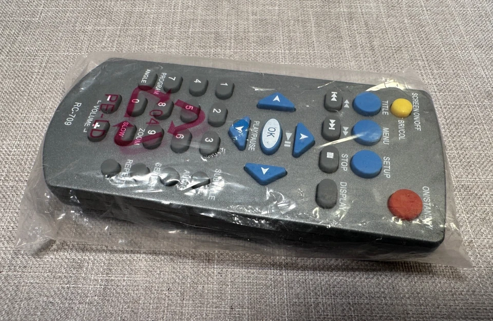 NEW! Audiovox RC-709 Portable DVD Player Remote Control WORKS! FREE SHIPPING! - Image 2 of 4