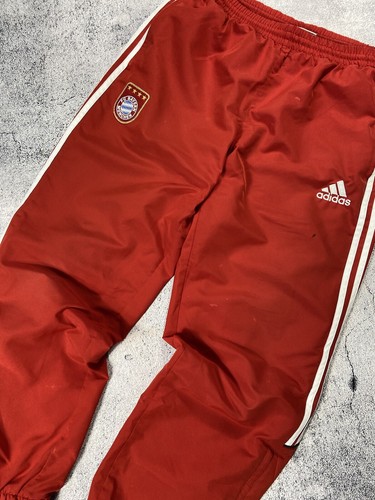 00s Vintage Adidas Fc Bayern Munchen Nylon Baggy Sweatpants Size L Men’s - Picture 6 of 21