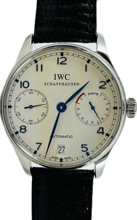 IWC Portugieser 7day IW500107 Auto White Mens Watch Excellent A2634 - Image 3 of 4