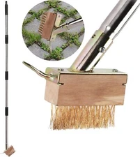 Weed Remover Manual Crevice Weeding Brush Long Handle Crack Weeder Stainless