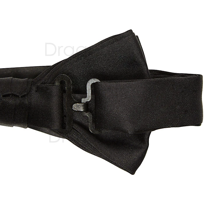 Nueva pajarita formal de poliéster preatada para hombre_hankie marrón terciopelo boda graduación Foto 2 de 3