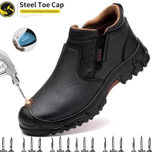 Steel toe shoes for Men New Composite toe work boot Anti-slip Welder Boots - Picture 15 of 18