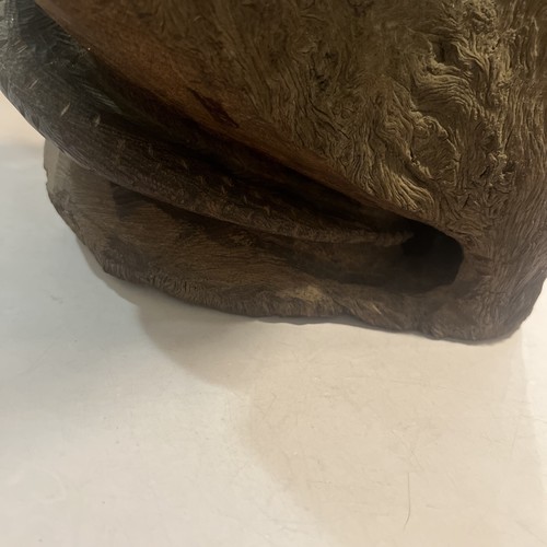 VINTAGE Large 20”Hand Carved Iron Wood American Bald Eagles Sculpture Statue 😍 - Picture 10 of 10