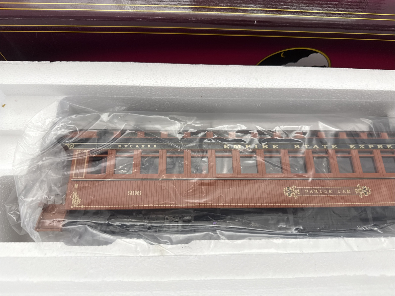 MTH 20-62001 A-B-C NEW YORK EMPIRE 64' WOODSIDED PASSENGER 3 COACH ...