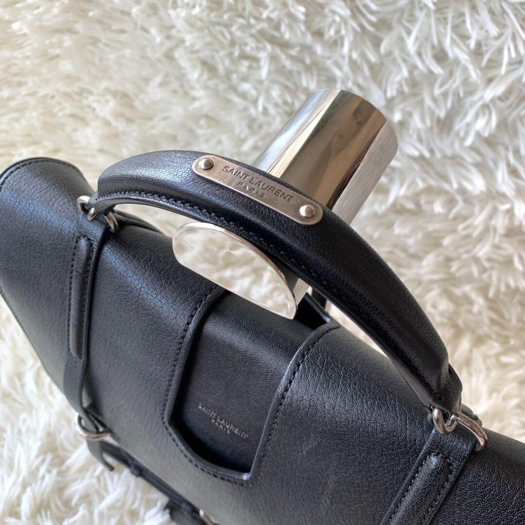 Borsa a tracolla Saint Laurent Paris 2 vie Charlotte in pelle di vitello GIAPPONE