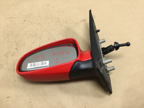 CHEVROLET AVEO 2004 2005 FRONT LEFT DRIVER SIDE VIEW MIRROR FOLDING RED FACTORY