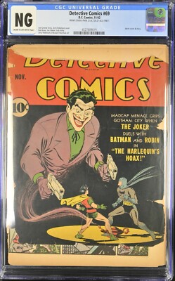 Detective Comics #69 DC 1942 Batman Joker Cover CGC | eBay