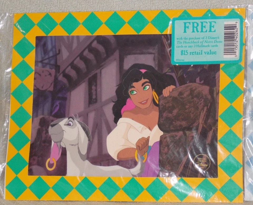 2 Diferentes Edición Especial Disney 1996 El Jorobado de Notre Dame Impresión Sellada Foto 2 de 4