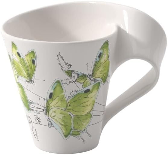 Green Hairstreak Mug Coffee Tea Cup Villeroy & Boch New Wave