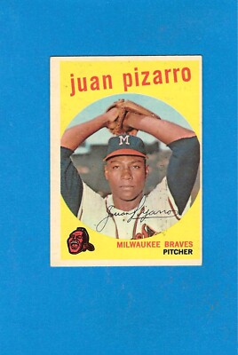 1959 Topps #188 Juan Pizarro EX to Near Mint Braves