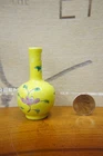 Chinese Yellow Ground Famille Rose Snuff Bottle