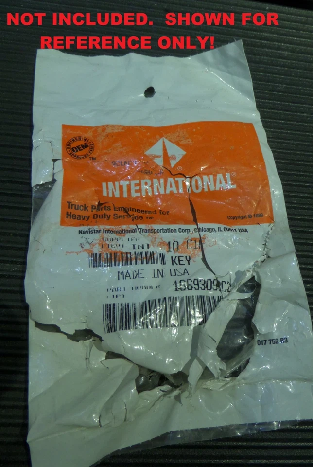 INTERNATIONAL HARVESTER SCOUT, camión Navistar llave de encendido en blanco se adapta a 1973-2004 Foto 3 de 4