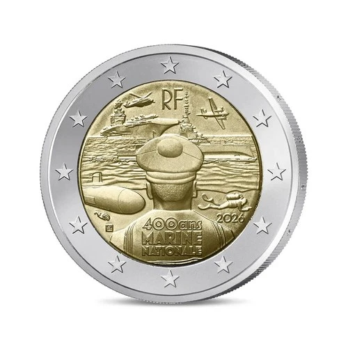 2 Euro France 2026 French Marine BU