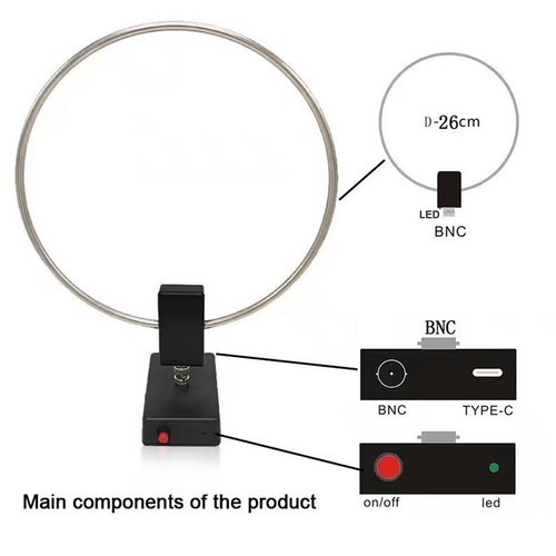 Antenne portable �� ondes courtes solution GA800 antenne �� boucle active pour r - Photo 5/12