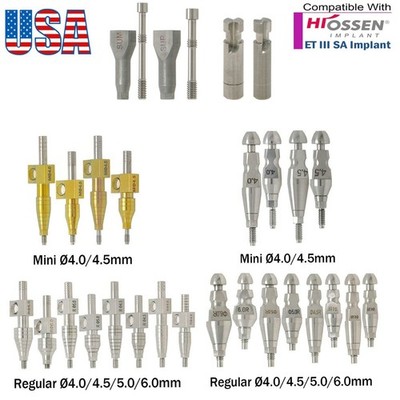 US Dental Lab Analog Transfer Impression Coping Open Closed Tray Hiossen Osstem