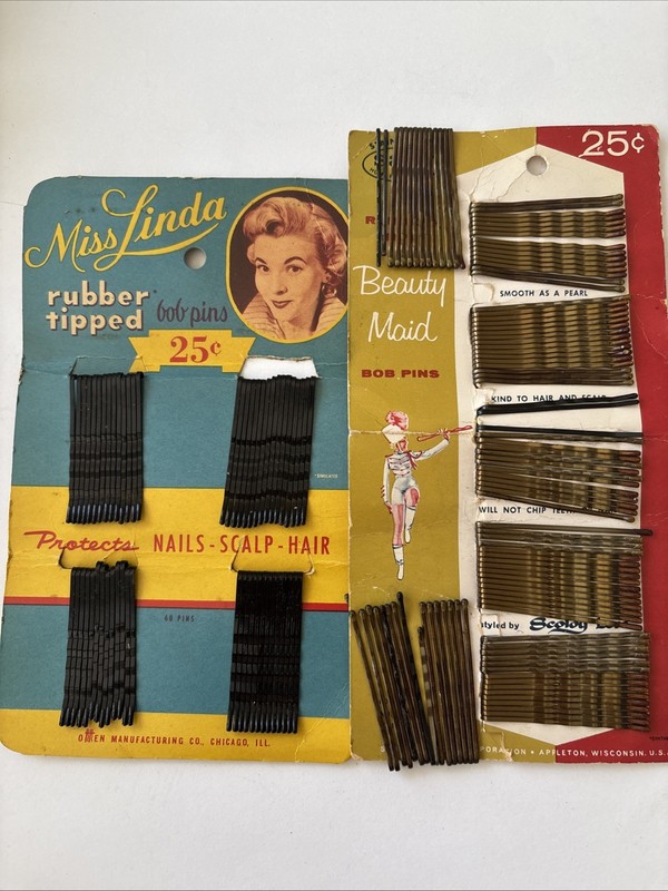 VTG Miss Linda & Beauty Maid Bob Pins Made In USA