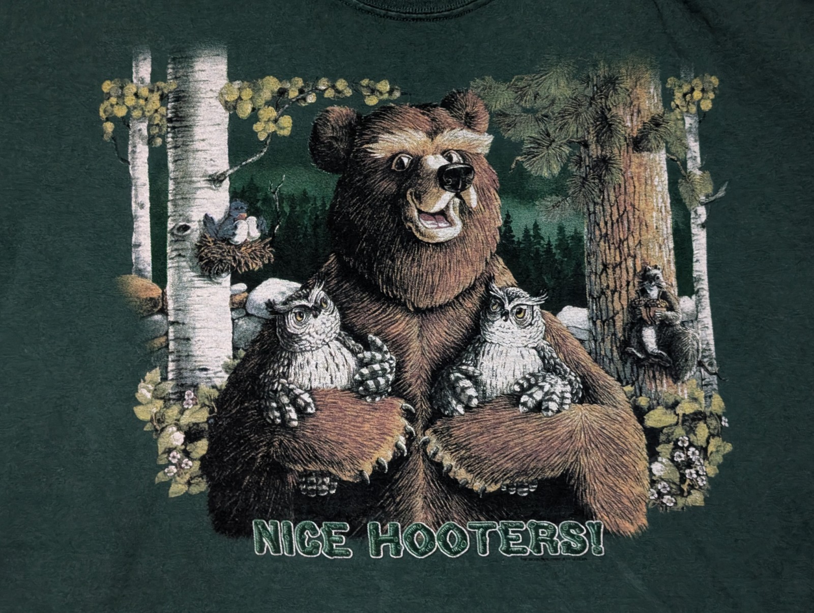 The Mountain Mens T-shirt Vintage Green 