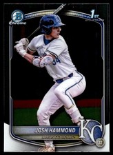 Josh Hammond 2025 Bowman Draft Chrome Rookie 1st Card RC #BDC-185 Kansas City. rookie card picture